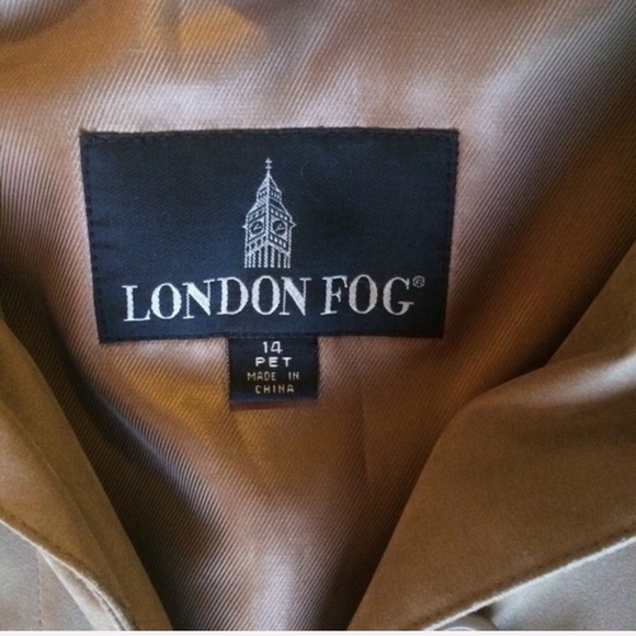 ☔️ London Fog 14P Cozy Soft Trench Rain Coat - Picture 2 of 9
